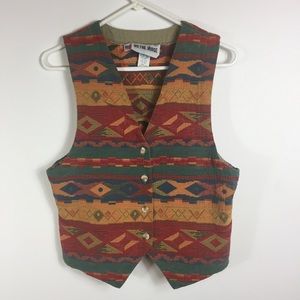 Vintage Boho Aztec Western Vest